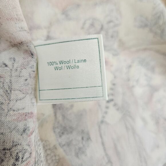 LAURA ASHLEY Vintage Y2K Blouse 100% Wool Size 6 Chain Cuff Links Victorian RARE - Picture 13 of 13